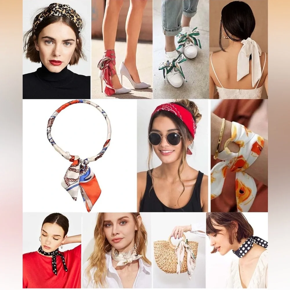 Scarfs set of 6 random picks NEW - Picture 4 of 8